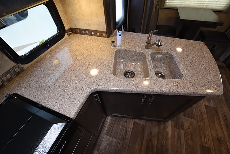 Eagle Cap 1200 kitchen counter and sink