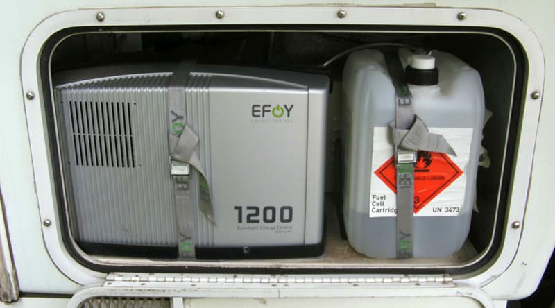 Efoy and fuel in Generator room