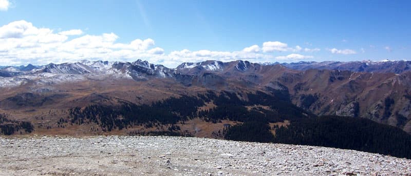 Engineer Point looking down on Mineral Point