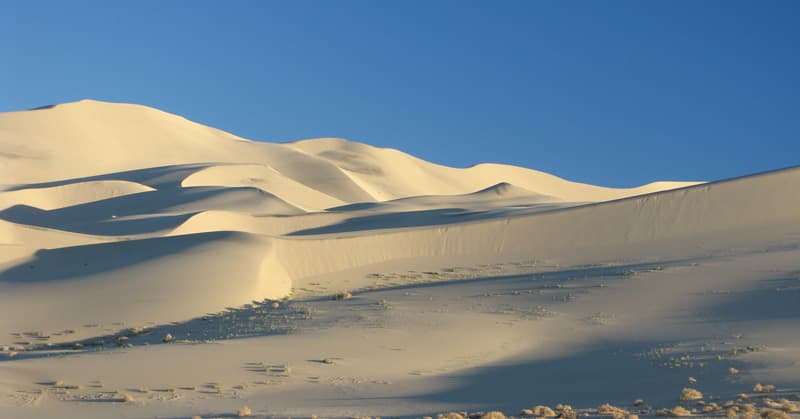 Eureka Dunes evening shadows