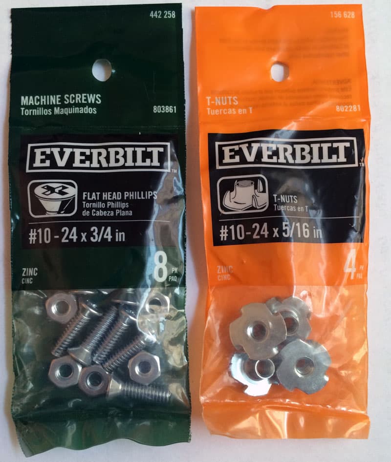 Everbuilt screws and nuts