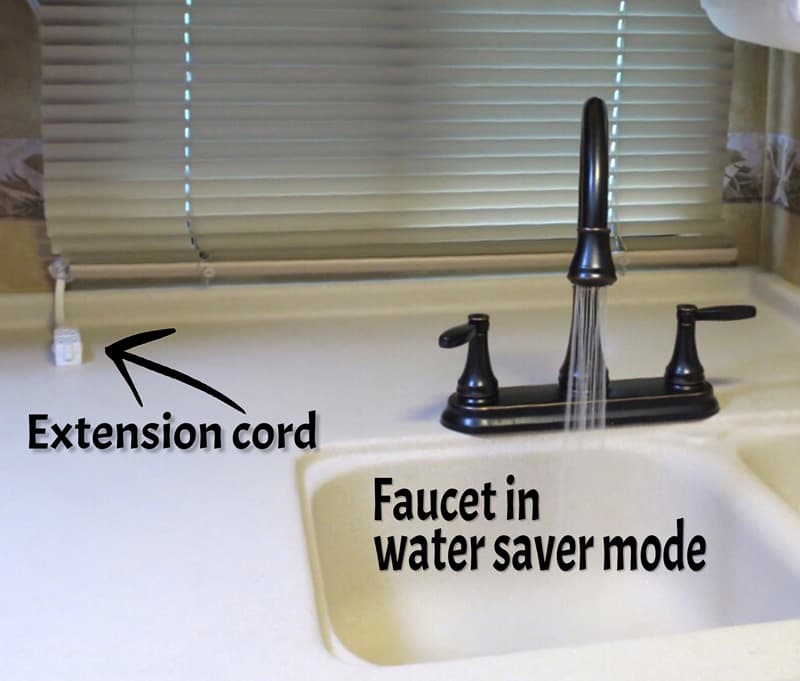 Replacing Camper Faucet with water saver