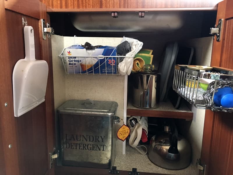 Storage solutions under Northern Lite sink