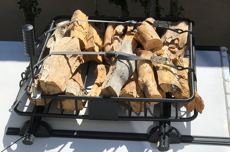 Firewood roof rack