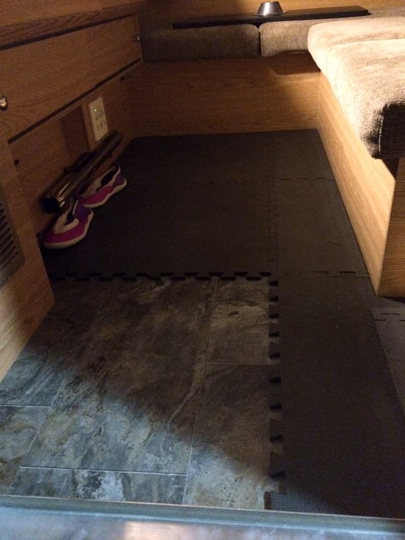 Installing a foam camper floor