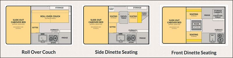 Four Wheel Camper Hawk Floorplans