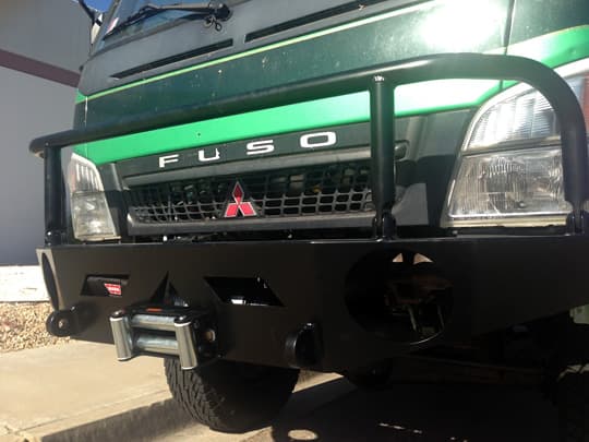 flatbed-fuso-four-wheel-aluminess-front-bumper