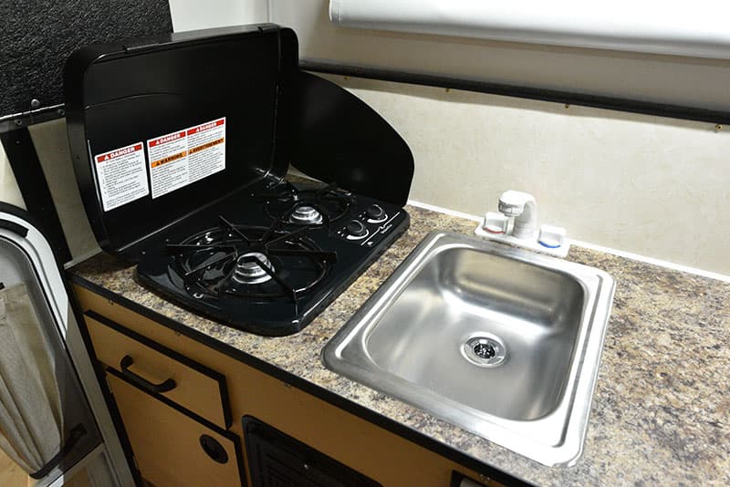 Four Wheel Hawk Kitchen Sink and Stove