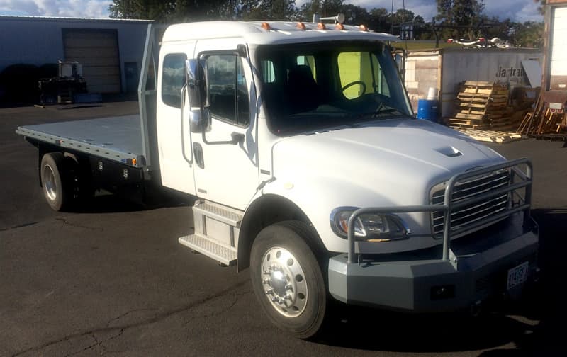 Freightliner with flatbed