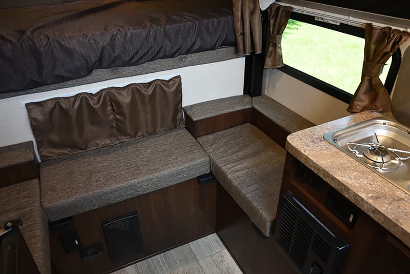 Front dinette area in the Palomino SS-500