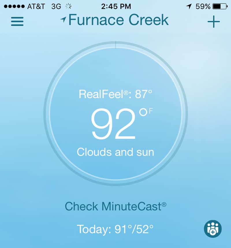 Furnace Creek weather