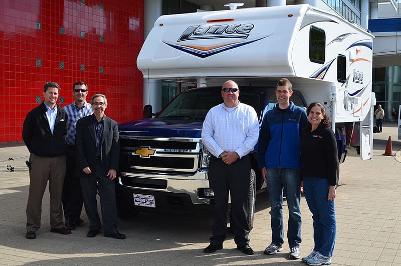 GM marketing team with Truck Camper Magazine