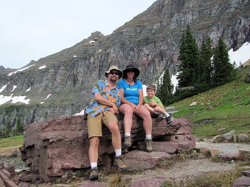 Glacier National Park Bain family