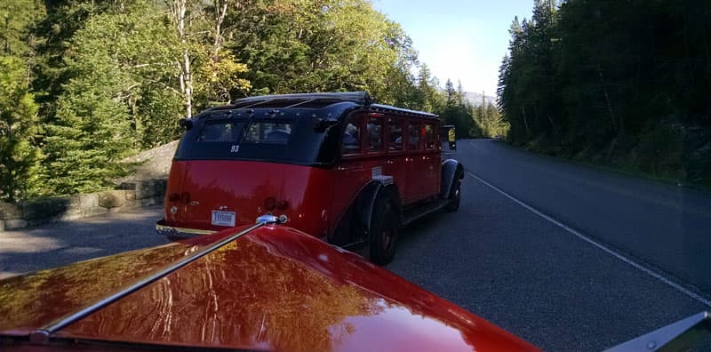 Red Bus tour in Glacier National Park