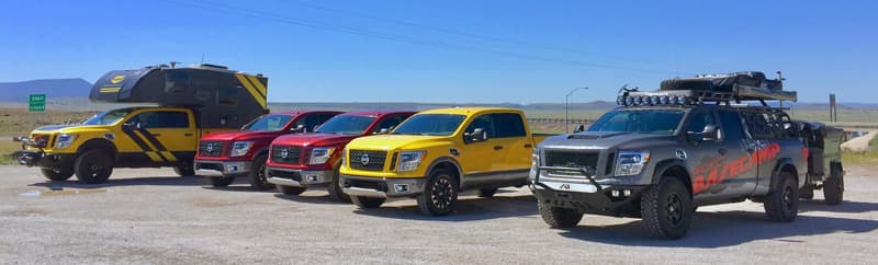 Grand Canyon, Nissan truck press drive