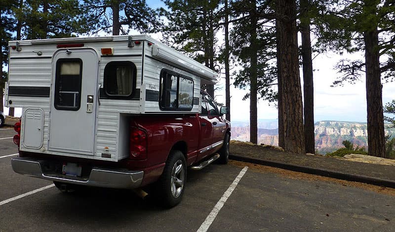 Parking spot at the Grand Canyon, North Rim, Point Royale