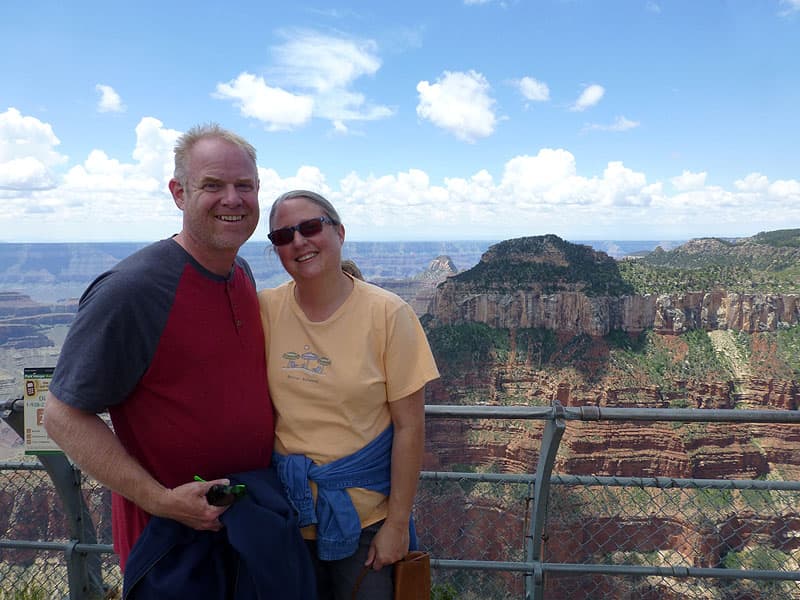  John and Diane at the North Rim, Grand Canyon