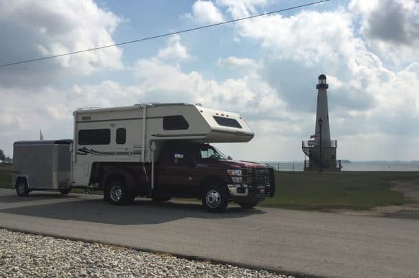 #162 - Mark SengGrand Lake, Celina, Ohio2016 Ford F3502001 Lance 1030Camera Used - iPhoneThis photo was taken at Grand Lake in Celina, Ohio.  The campground I am staying at is in Rossburg,Ohio which is about 16 miles south at Eldora Speedway, which is a dirt track.  I have been coming to see races here for 15 years now.  While at Eldora, I come up to spend a day at the lake.