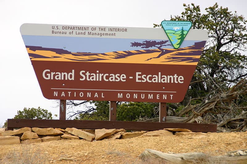 Grand Staircase Escalante Sign