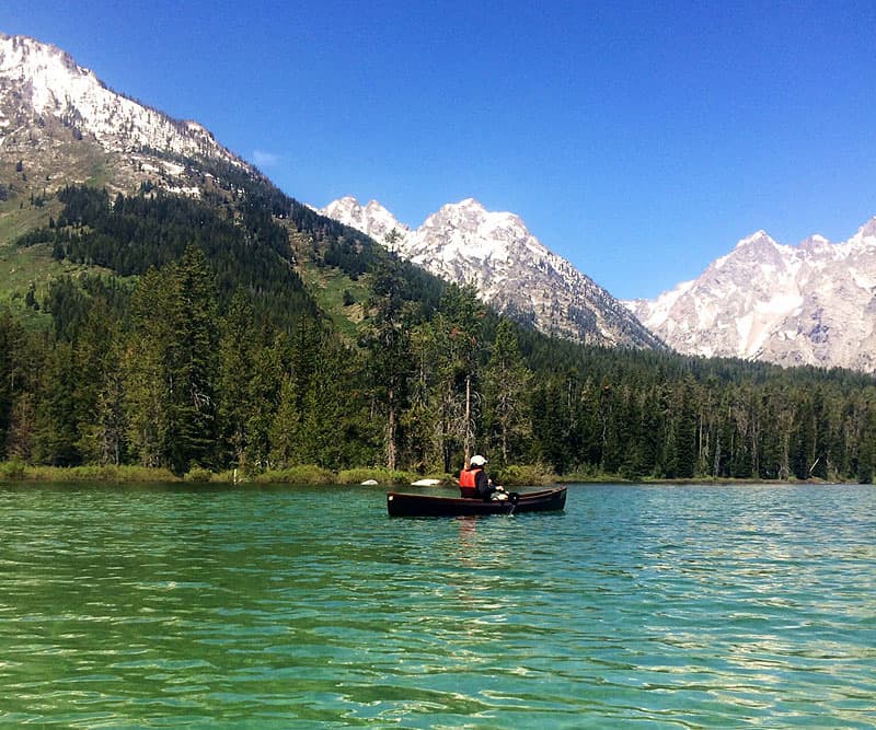 Grand Teton national park, lake and mountains