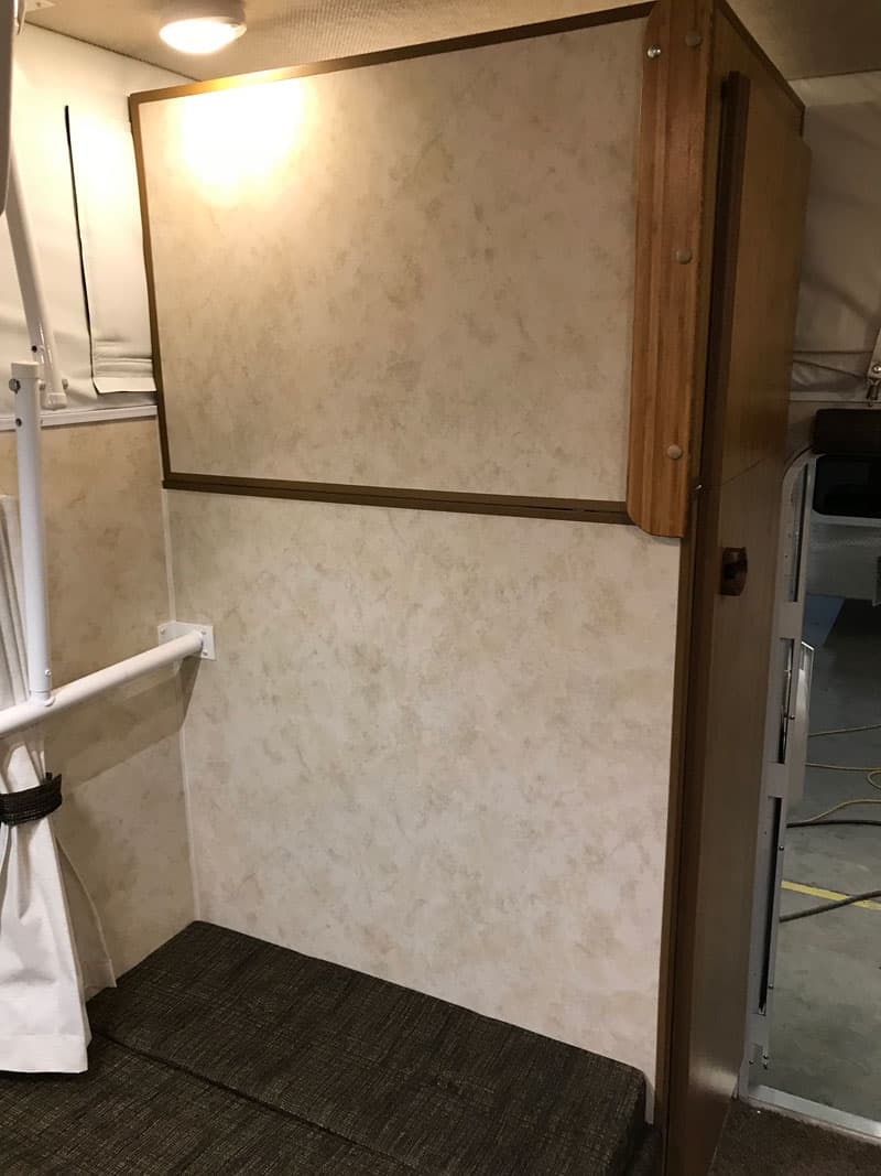 Hard Walled Popup Camper Bathroom