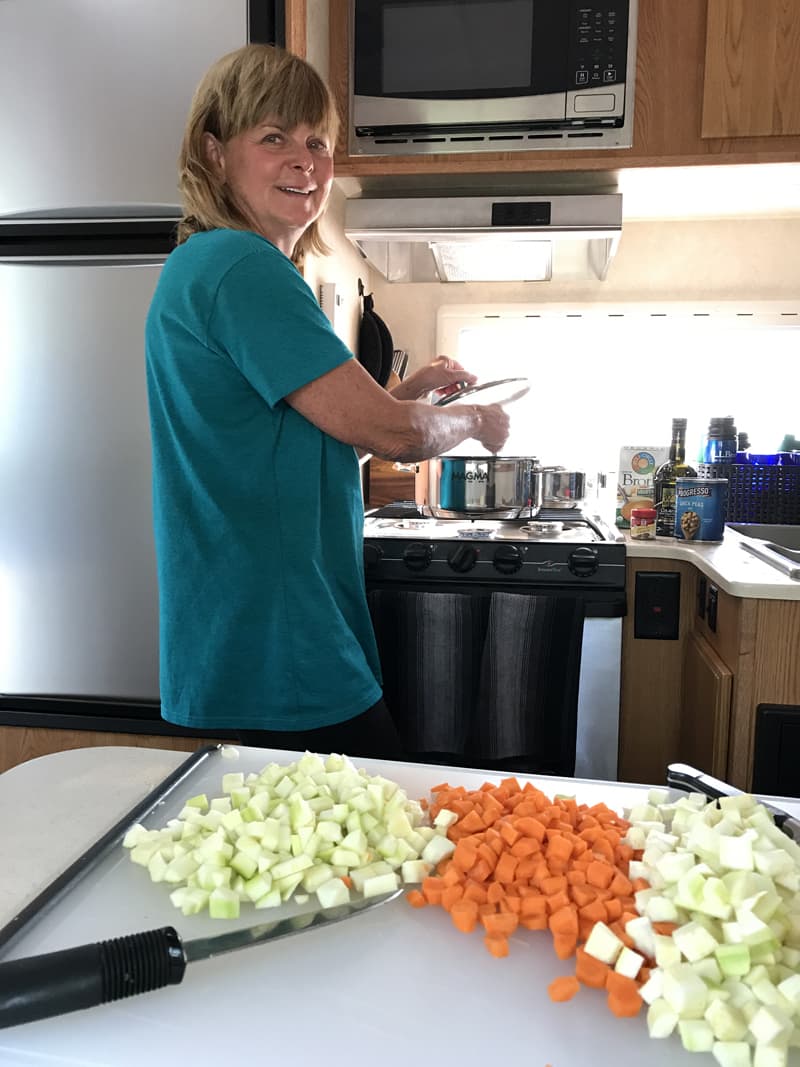 Healthy Meal In Northstar Truck Camper