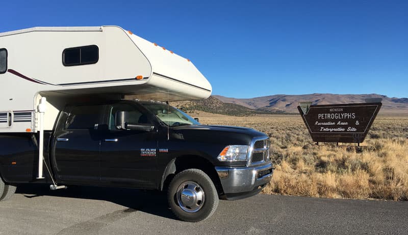 Hickison Petroglyph Campsite Nevada