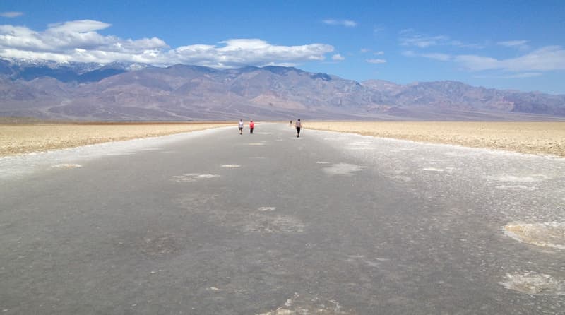 Hike Death Valley salt flats