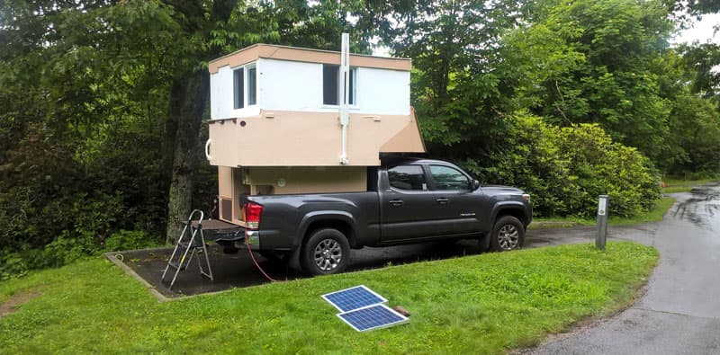 Homebuilt Camper Campsite