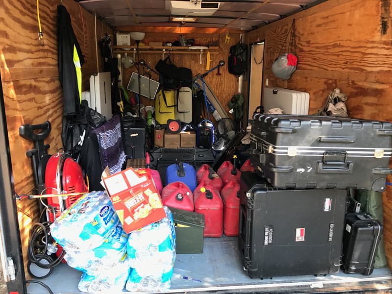 Hurricane Harvey Supply Trailer