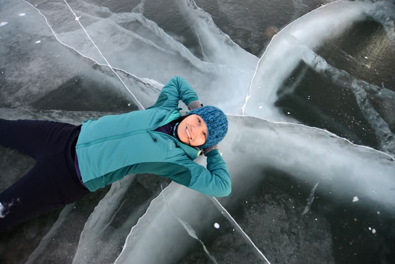 Ice Road on Peel River to Aklavik, Northwest Territories