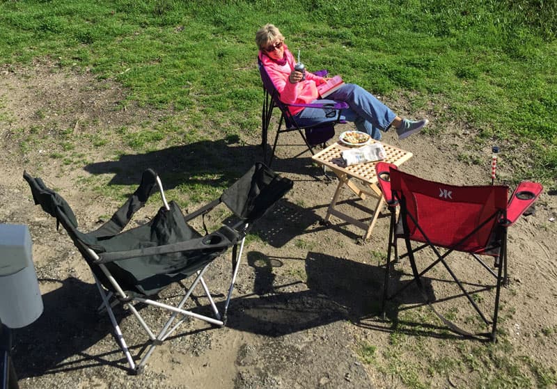 Ikea table for camping