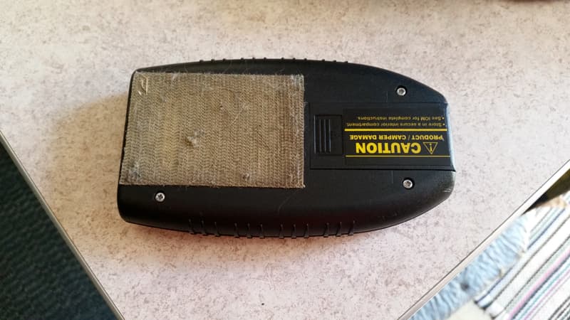 Velcro on back of jack remote