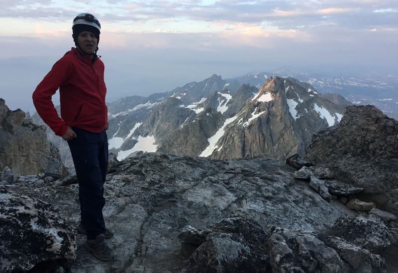 James Ortmann And Beautiful Scenery Climbing Grand Teton