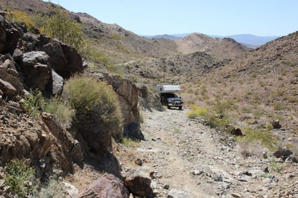 #184 - Alex BlasingameJoshua National Park, Eagle Mine Road, California2007 Ford F2502002 Lance 815Camera Used - Rebel Ti3Traveling beyond the Joshua National Park boundary on Black Eagle Mine Road we were in the Eagle Mountain mining district.  We were unable to travel any further due to a very large boulder blocking the roadway at about 2.1 miles from the park’s boundary.
