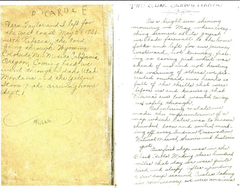 Journal cross country 1931