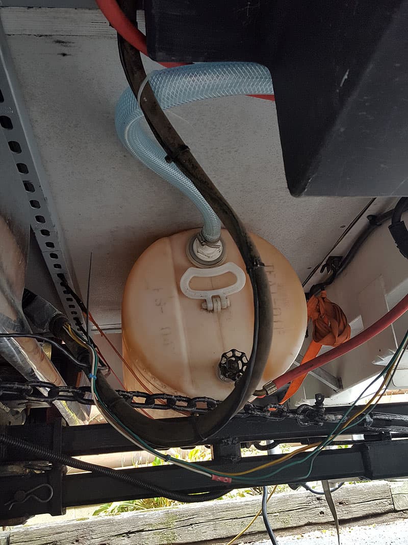 unused water in water filtration system