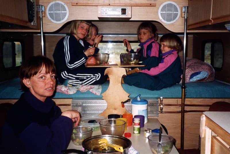 Kids In Alaskan Camper