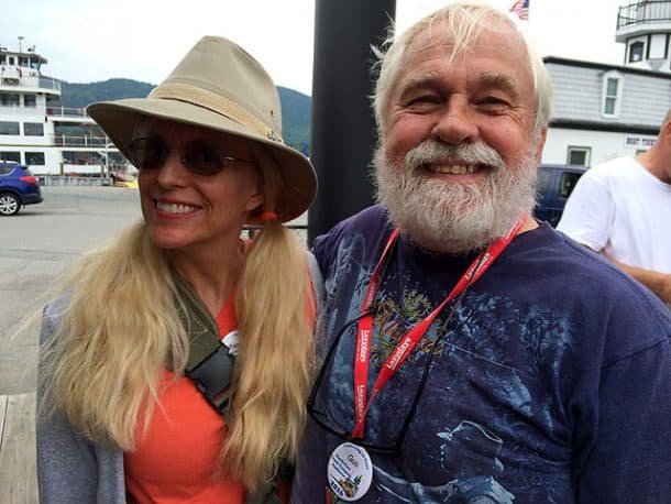 Gus and Marcia in Lake George, photo taken by Angela White