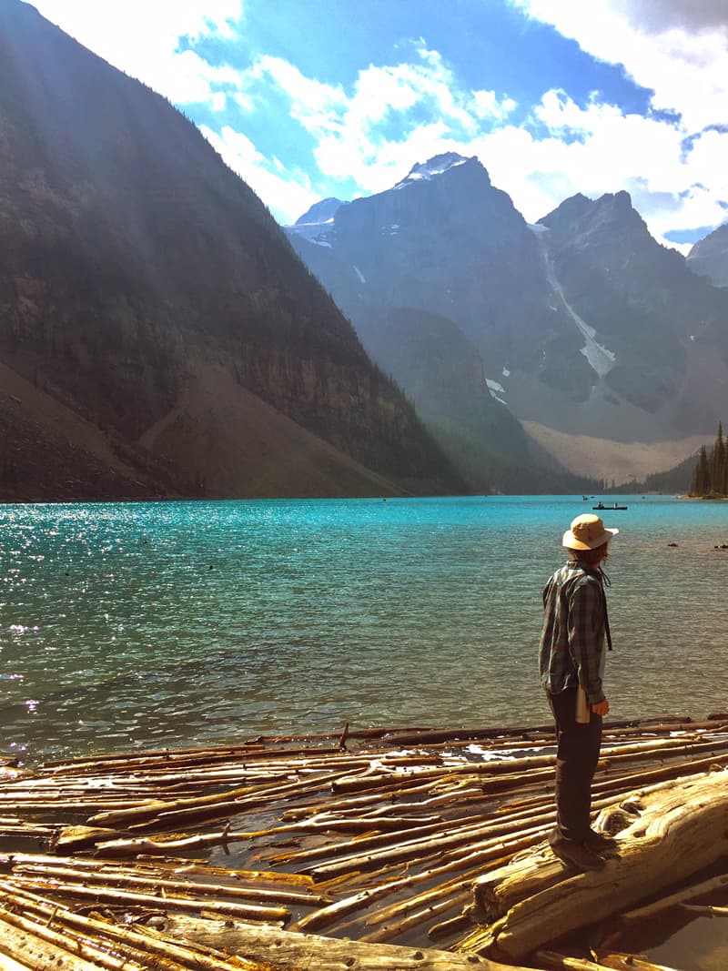 Lake Louise Blue Water In Banff National Park