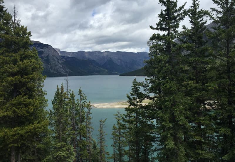 Lake Minnewanka in Banff National Park