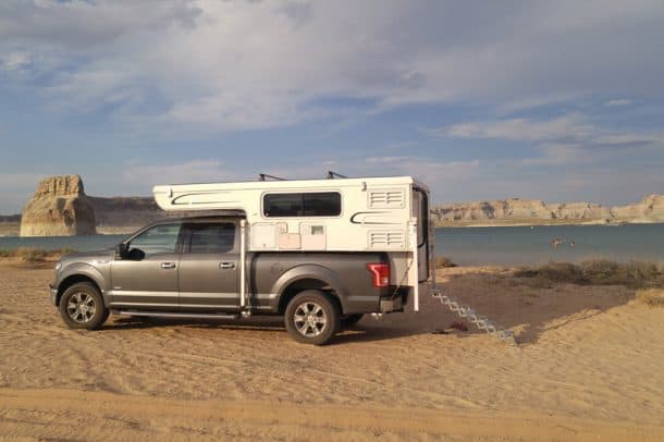 #081 - Sarah BosickLone Rock, Lake Powell, Utah2016 Ford F-1502010 Hallmark GuanellaCamera Used - LG phoneOur family of five just finished out tour of Antelope Canyon when we found Lone Rock.  It was the perfect place to relax and cool down.  The kids spent hours swimming in the lake.