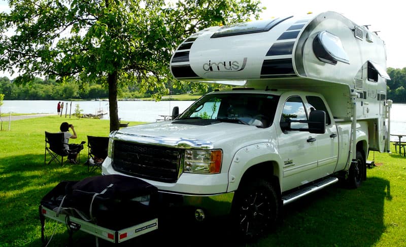 Lake in Nebraska camping