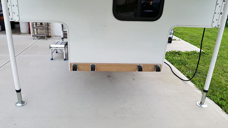 Front Bumper Stop on truck camper