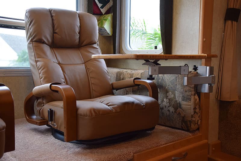 Lazyboy recliner and small table