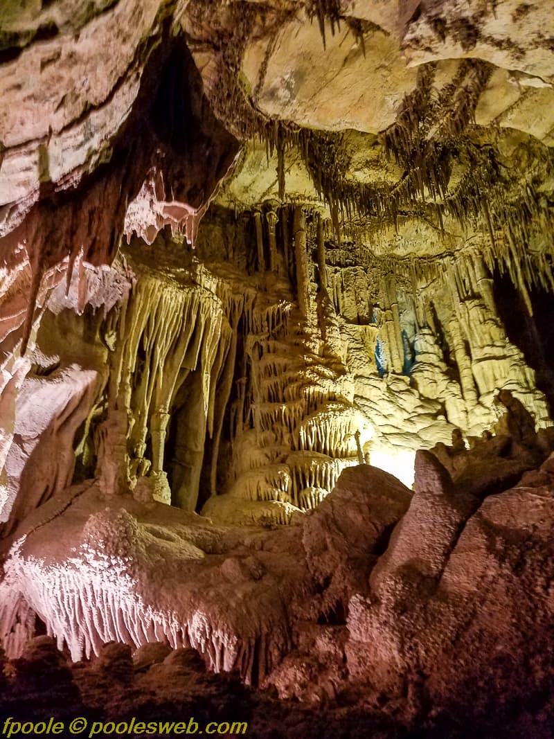 Lehman Caves Formations Lit Up