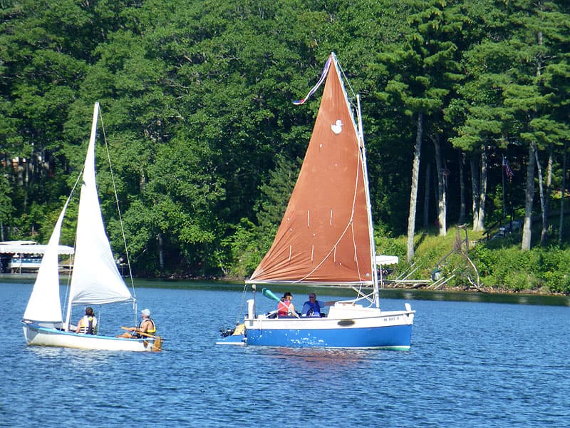 Liebchen sailboat in the water