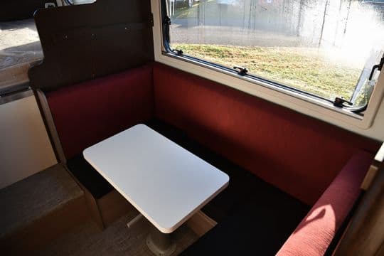 2016-Cirrus-Elkhart-BIG-INT-Red-camper-dinette