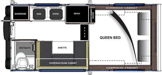 Cirrus 800 camper floorplan