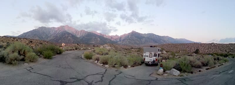 Lone Pine Campground in California